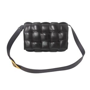 BOTTEGA VENETA Padded Cassette Intrecciato Shoulder Bag Purple
